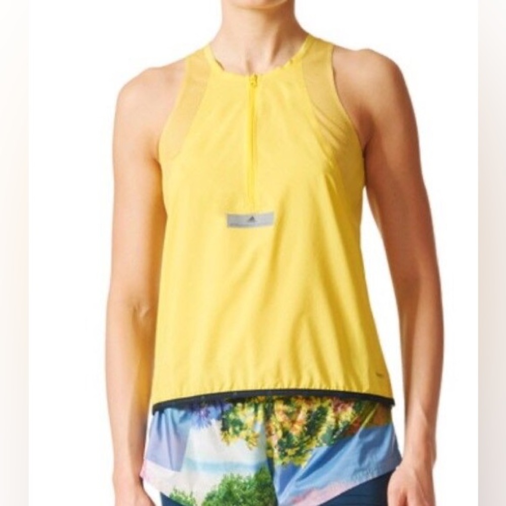 Stella McCartney x Adidas Adizero Running Tank Yellow NWT Size S